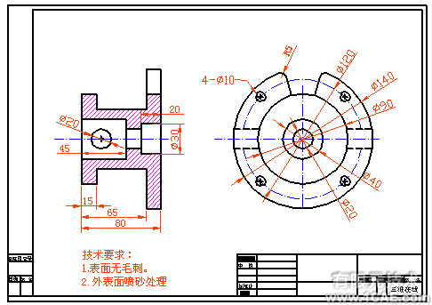 CAD繪制工程圖實例autocad資料圖片84