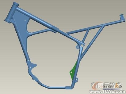 Pro/MECHANICAL在摩托車車架設(shè)計(jì)中的應(yīng)用proe模型圖圖片5