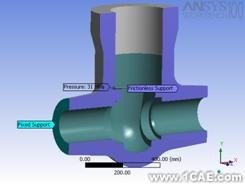 ANSYS應(yīng)用實例——高參數(shù)閘閥閥體強度應(yīng)力分析ansys培訓(xùn)課程圖片3