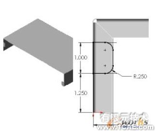 SolidWorks鈑金特征設(shè)計(三)solidworks simulation學(xué)習(xí)資料圖片10