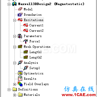 Maxwell穩(wěn)態(tài)磁場求解器仿真實(shí)例一Maxwell分析圖片5