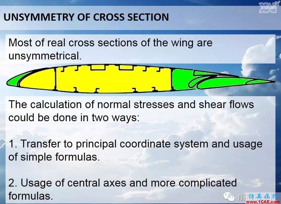 航空結構分析（結構力學）系列---11（關于非對稱截面）ansys結果圖片2