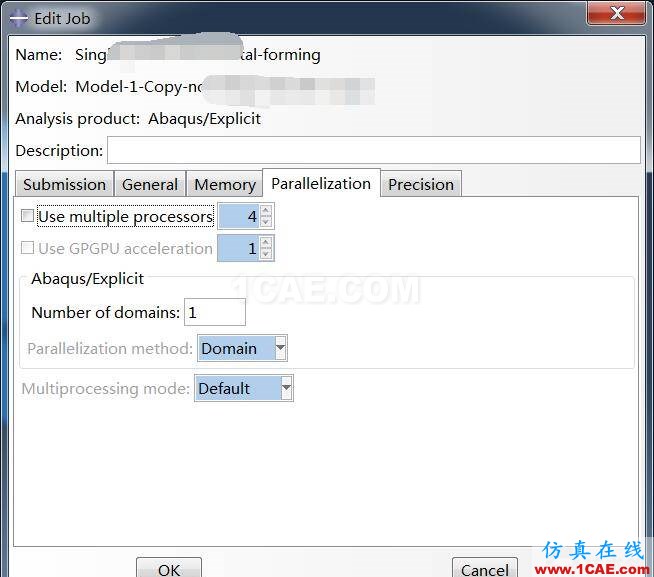 Abaqus顯式算法中不能使用多核的情況及解決辦法abaqus有限元技術(shù)圖片8