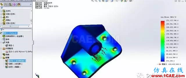 你會(huì)用SolidWorks Simulation做應(yīng)力分析嗎solidworks simulation分析圖片17