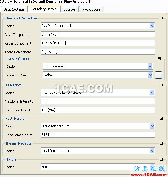 CFX中的Flamelet wbrModel