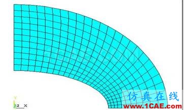 基于ANSYS APDL的橢圓膜的自適應(yīng)網(wǎng)格劃分的靜力學(xué)分析ansys分析圖片9