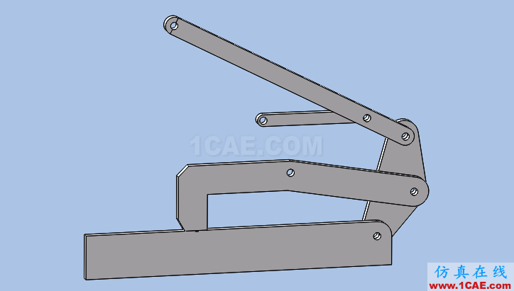 solidworks夾緊裝置模擬solidworks simulation分析案例圖片4