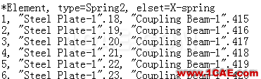 ABAQUS在inp里添加彈簧單元全過程abaqus有限元仿真圖片4