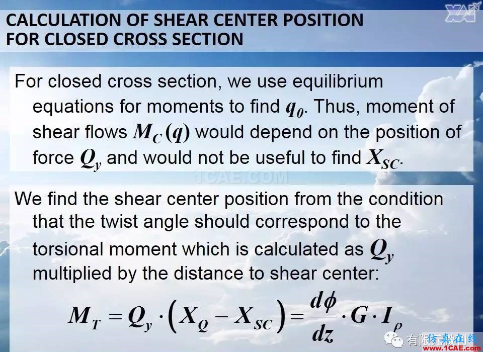 航空結構分析（結構力學）系列---10（關于剪切中心 ）ansys圖片8