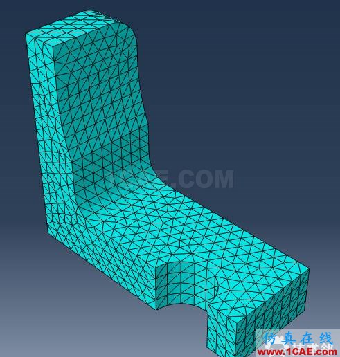 Abaqus和WELSIM仿真簡單支架受力分析案例賞析---細化網(wǎng)格對（應力集中）解的收斂性的影響abaqus有限元培訓資料圖片22