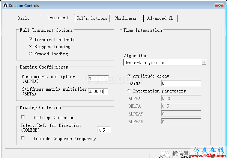 ANSYS時(shí)程分析中的阻尼比ansys圖片14