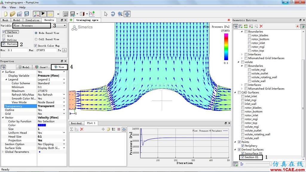 PumpLinx離心泵數(shù)值仿真指導(dǎo)教程Pumplinx旋轉(zhuǎn)機(jī)構(gòu)有限元分析圖片33