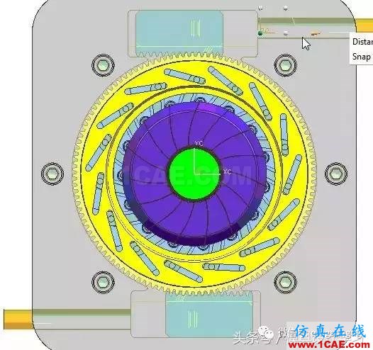 齒輪帶著十五個行位彎抽芯，這圖高清版ug培訓(xùn)課程圖片13