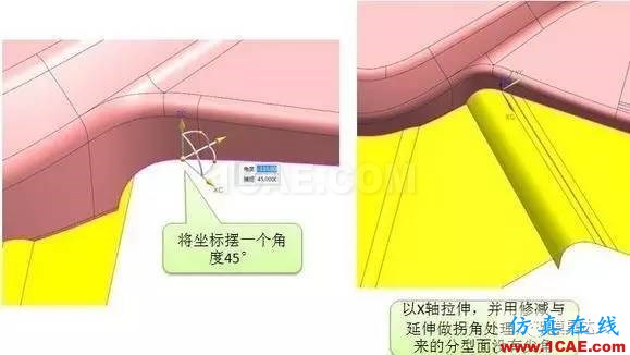 汽車模復(fù)雜曲面分型面是如何創(chuàng)建的？技巧都在這！autoform汽車仿真圖片3