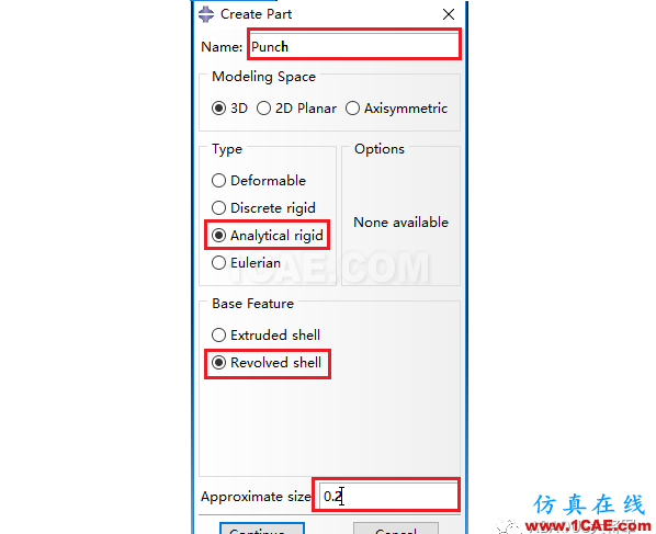 ABAQUS案例的Abaqus/CAE再現(xiàn)——半球形沖頭沖壓薄板abaqus有限元培訓資料圖片3