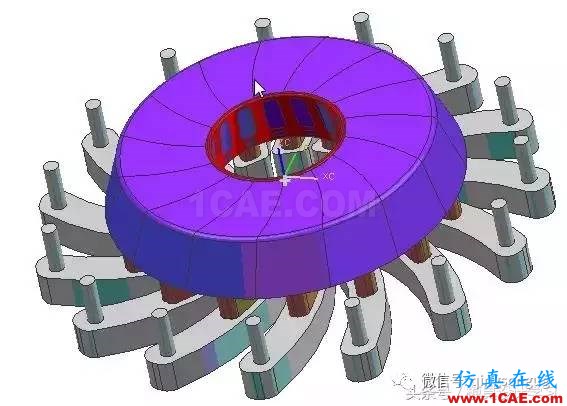 齒輪帶著十五個行位彎抽芯，這圖高清版ug設(shè)計案例圖片8