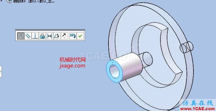 Solidworks電影抓片機(jī)構(gòu)仿真solidworks simulation分析案例圖片3