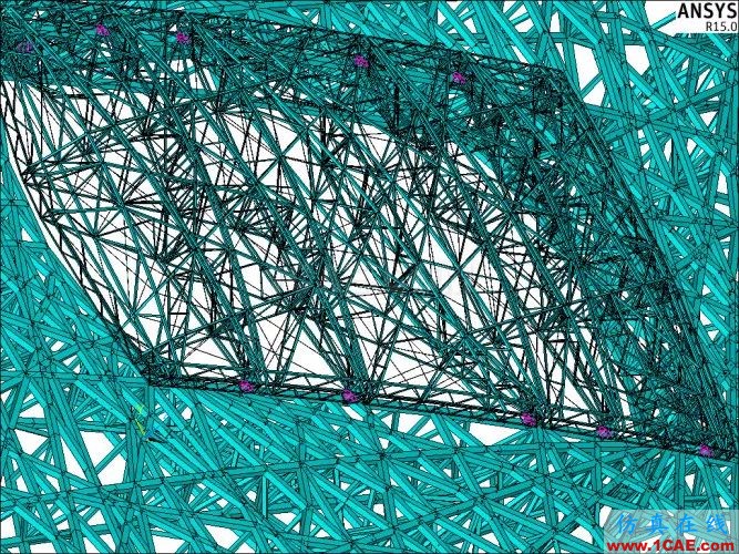 鳥巢ANSYS模型欣賞ansys結(jié)構(gòu)分析圖片7