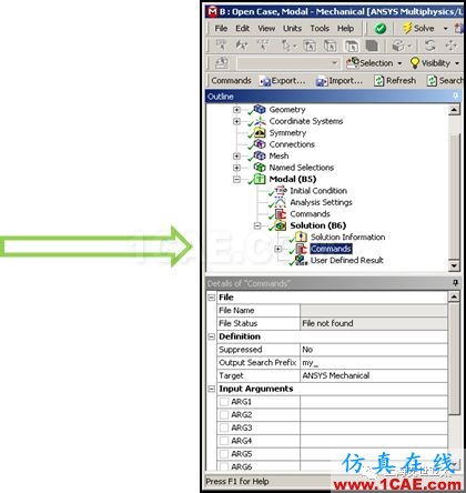 技術分享 | 【完結篇】 APDL在ANSYS WORKBENCH MECHANICAL中的應用—“Solution”中插入命令ansys分析案例圖片1