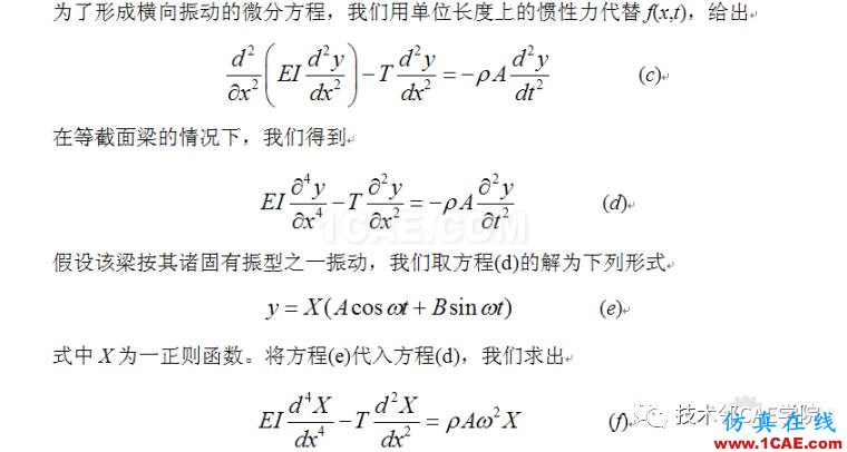 【干貨】軸力對簡支梁模態(tài)的影響——預應力模態(tài)ansys培訓的效果圖片3