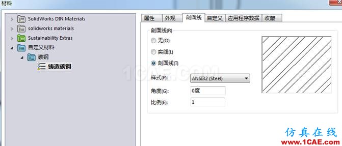 你在新增SOLIDWORKS材質(zhì)時有注意外觀和剖面線嗎? | 操作技巧solidworks simulation技術圖片3