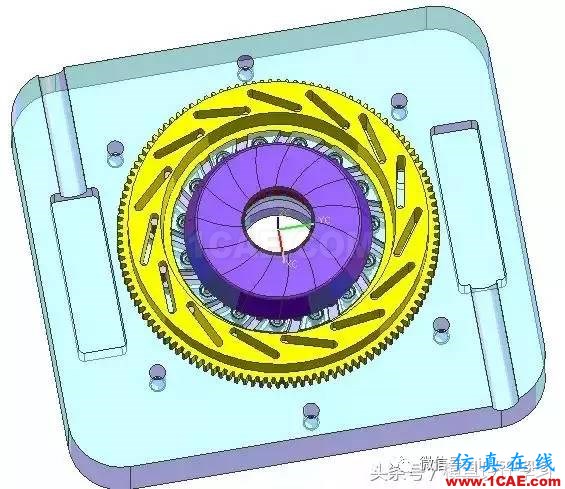 齒輪帶著十五個行位彎抽芯，這圖高清版ug設(shè)計案例圖片9