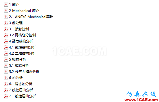 Workbench Mechanical結(jié)構(gòu)仿真官方教材，共享優(yōu)質(zhì)學(xué)習(xí)資源ansys分析案例圖片3
