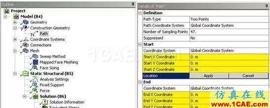 教程 | Ansys Workbench應力線性化過程ansys分析案例圖片3