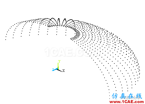 利用APDL命令選擇橢球面上的節(jié)點(diǎn)ansys培訓(xùn)的效果圖片5