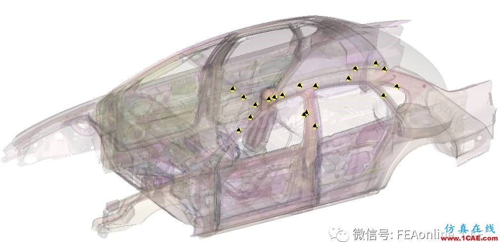 基于FMVSS 201U法規(guī)對(duì)車內(nèi)乘員頭部碰撞位置模型的建立abaqus有限元技術(shù)圖片3