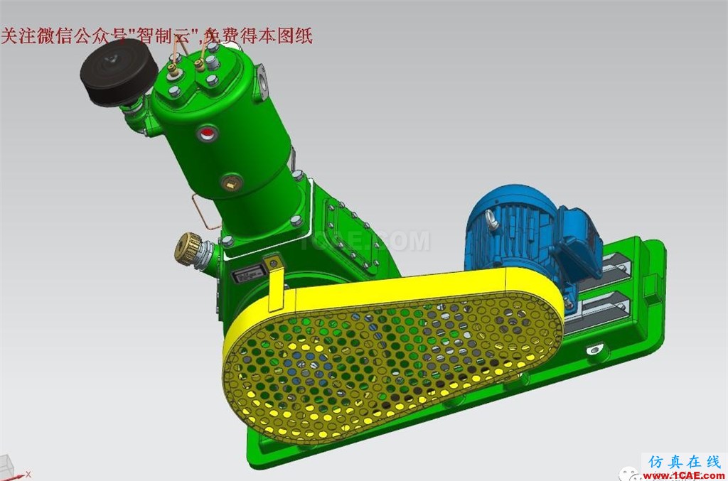 【工程機(jī)械】電動(dòng)空氣壓縮機(jī)3D模型 UG(NX)設(shè)計(jì) 空壓機(jī)數(shù)模ug設(shè)計(jì)圖片2