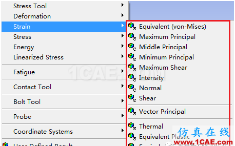 ANSYS Workbench結(jié)構(gòu)有限元后處理各項(xiàng)含義ansys圖片4