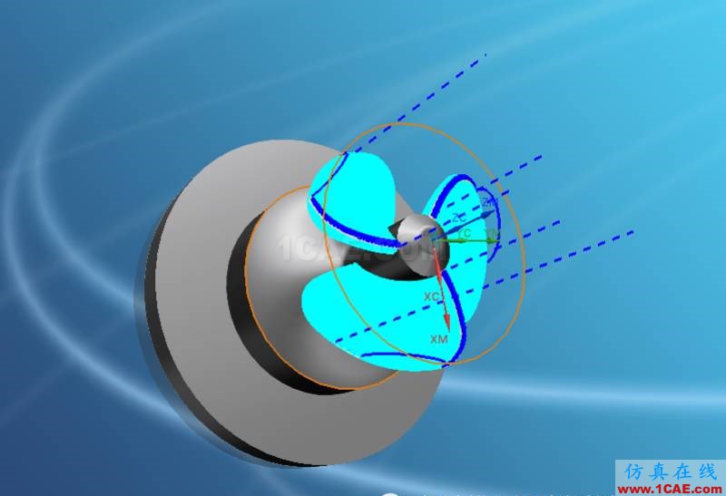優(yōu)勝UG10.0葉輪五軸加工案例ug設(shè)計技術(shù)圖片3