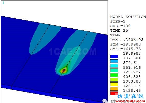 ANSYS薄板多道焊接殘余應(yīng)力有限元分析ansys培訓(xùn)的效果圖片6