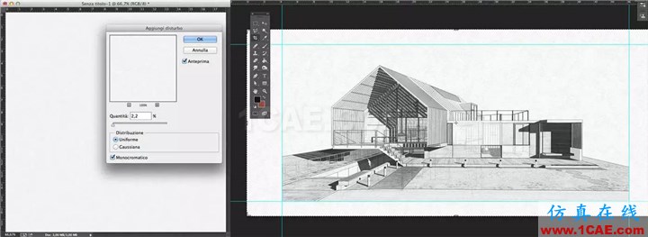 效果圖的藝術(shù)：用SketchUp, AutoCAD 和 Photoshop創(chuàng)造絕佳的水彩效果AutoCAD仿真分析圖片13