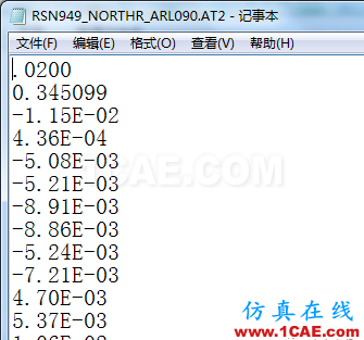 時程分析如何選取地震波abaqus有限元培訓教程圖片4