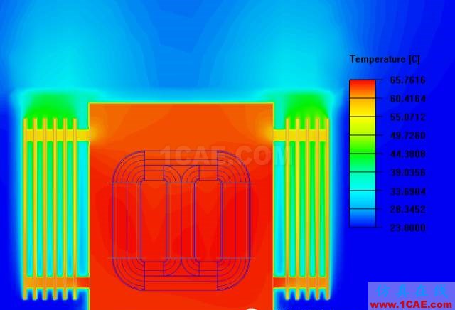 Icepak培訓(xùn)教程:對變壓器進(jìn)行不同環(huán)境下的散熱模擬計算ansys結(jié)構(gòu)分析圖片13
