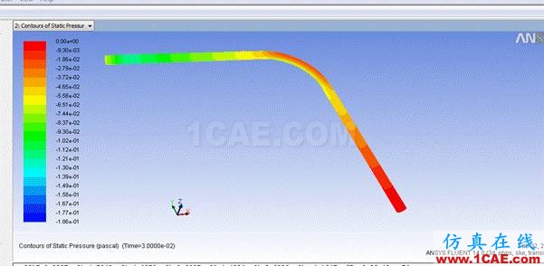 WORKBENCH對血管的流固耦合分析fluent分析案例圖片16