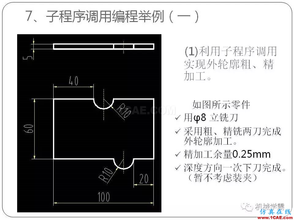 【收藏】數(shù)控銑床的程序編程PPT機械設(shè)計案例圖片67