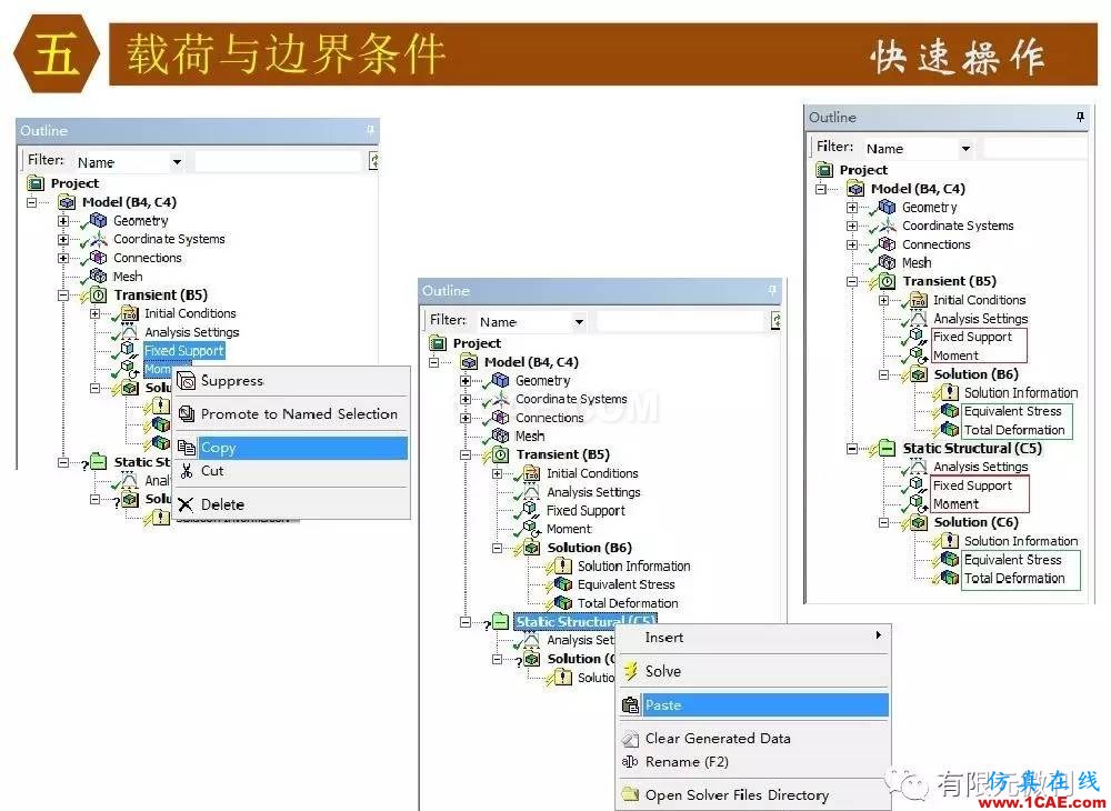 【有限元培訓四】ANSYS-Workbench結構靜力分析&模態(tài)分析ansys培訓的效果圖片52