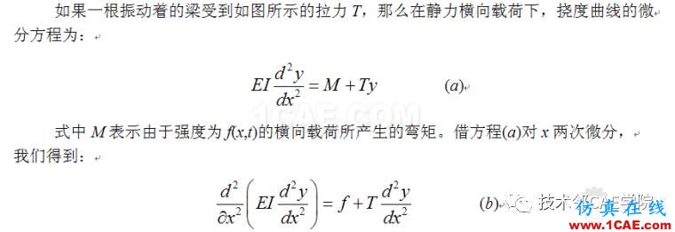 【干貨】軸力對簡支梁模態(tài)的影響——預應力模態(tài)ansys培訓的效果圖片2